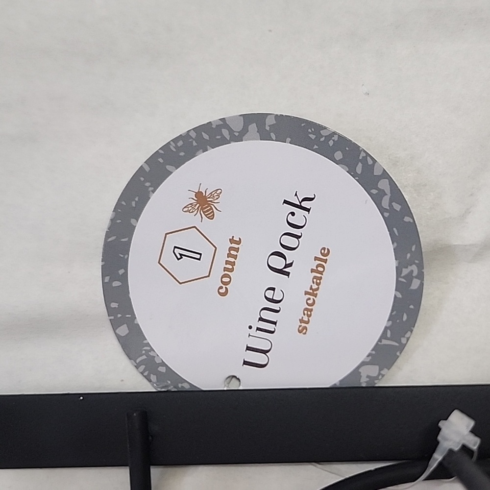 Black Stackable Wine Rack - Picture 2 of 4